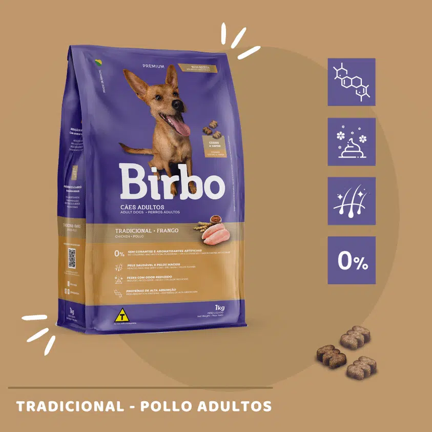 Birbo Tradicional Pollo – Perro Adulto 25 KG