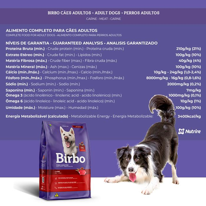 Birbo Adulto Carne – Perro Adulto 25 KG