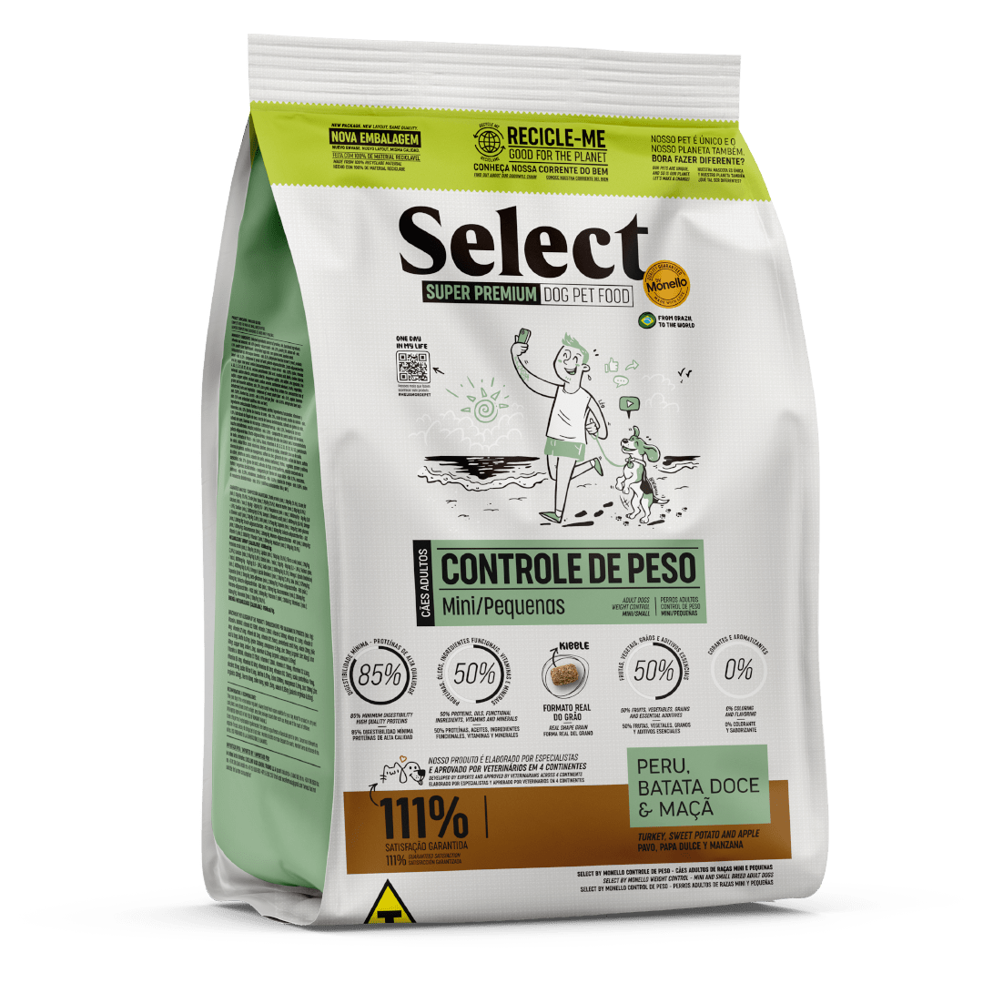 Concentrado Monello Select Control de Peso Raza Mini y Pequeñas - Pet Republic GTMonello Select2 KG