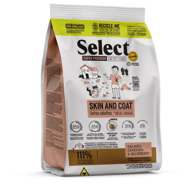 Concentrado Monello Select Skin & Coat Gatos Adultos - Pet Republic GTMonello Select1.5 KG