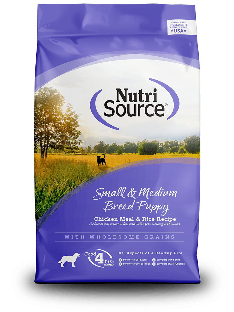 Concentrado NutriSource Cachorro – Razas Pequeñas y Medianas, Pollo y Arroz - PetRepublicGtNutrisource4LB (Proteína - Grasa: 32% - 21%)