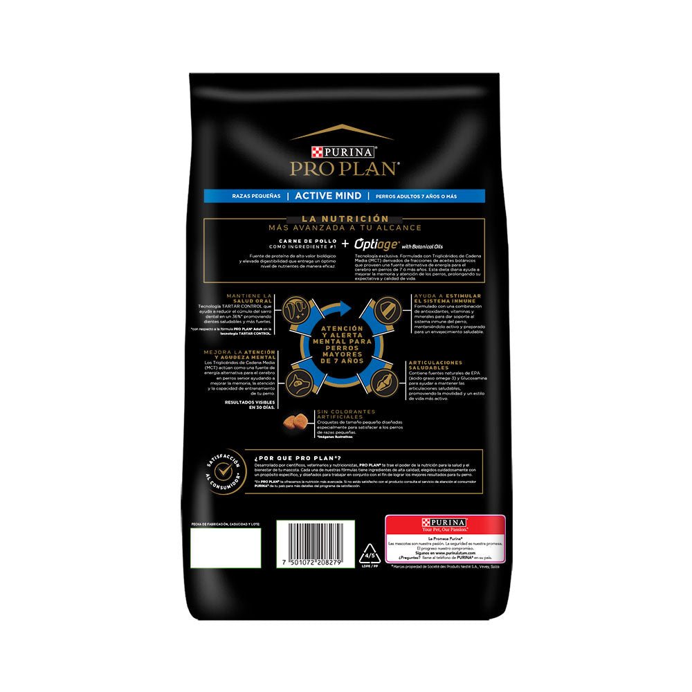 Pro Plan Adulto Mayor Raza Pequeña - PetRepublicGtPurina3 KG