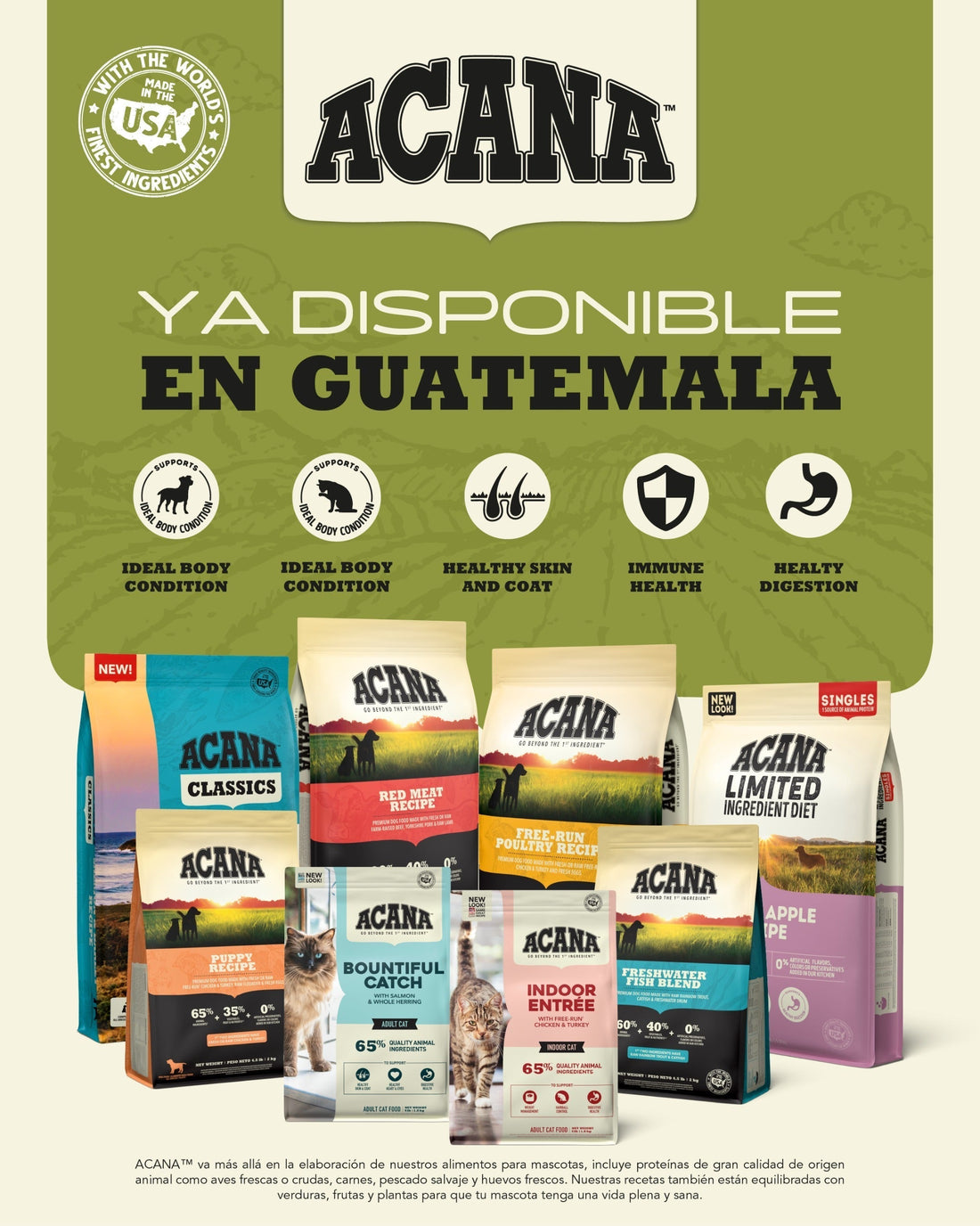 ACANA regresa a Guatemala: alimento premium para una nueva generación de pet lovers