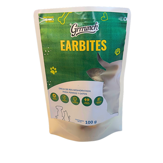 Earbites Grrrunch orejas de res deshidratadas