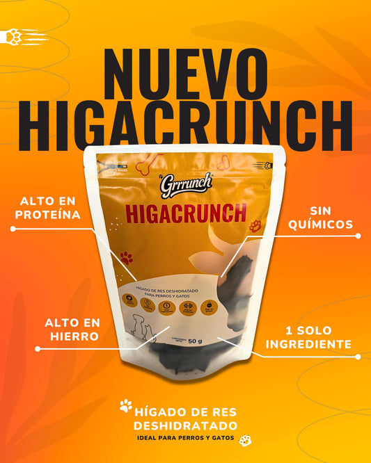 Higacrunch – Hígado de Res Deshidratado para Perros y Gatos