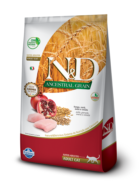 N&D Ancestral Grain Pollo & Granada Adulto Feline 1.5kg