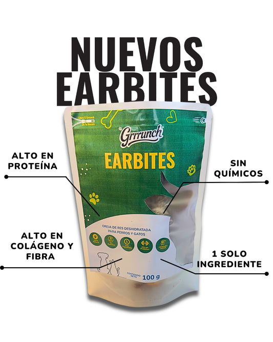 Earbites – Orejas de Res Deshidratadas para Perros y Gatos