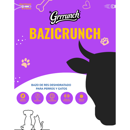 Bazicrunch – Bazo de Res Deshidratado para Perros y Gatos
