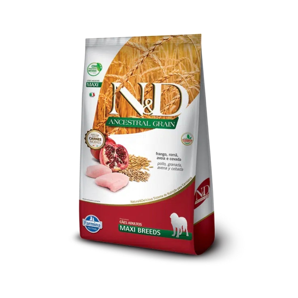 N&D Ancestral Grain Pollo Maxi Adult - Adulto Razas Grandes 10.1 kg