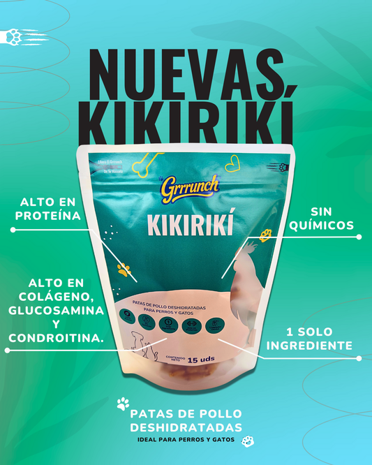 Kikirikí – Patas de Pollo Deshidratadas para Perros y Gatos