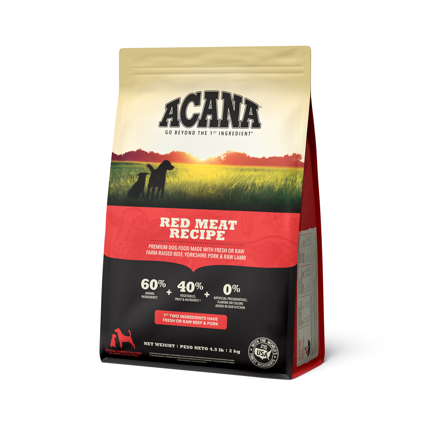 ACANA Red Meat Recipe para Perros 2KG - 4.5lbs
