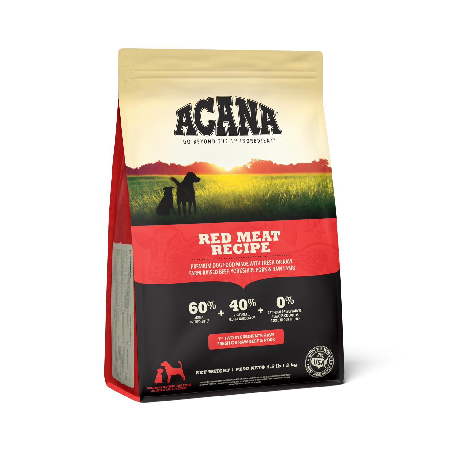 ACANA Red Meat Recipe para Perros 2KG - 4.5lbs