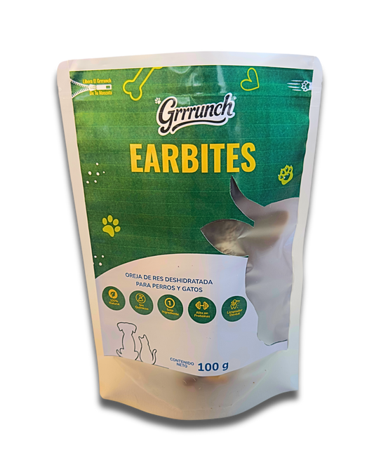 Earbites – Orejas de Res Deshidratadas para Perros y Gatos