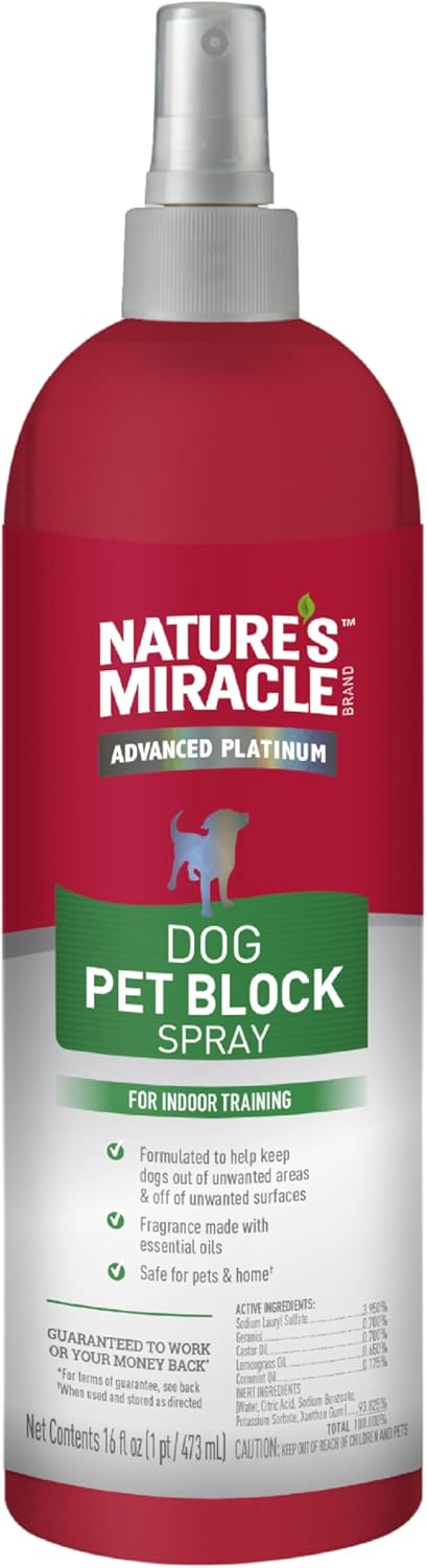 Nature’s Miracle Pet Block Repellent Spray – Perros