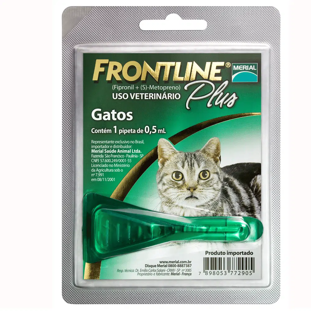 Pipeta para gatos - Frontline Plus  (0.5 CC)