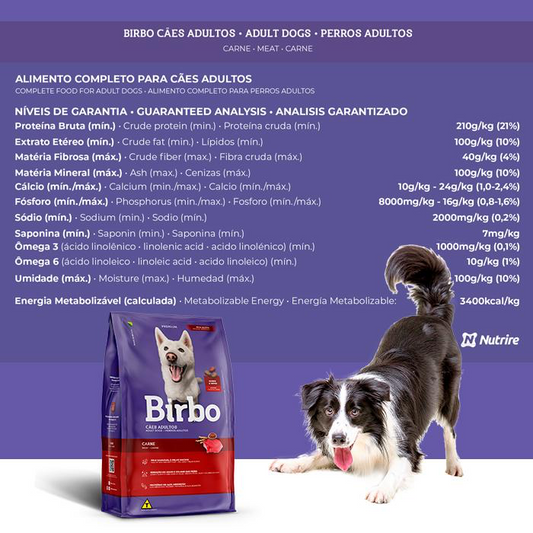 Birbo Adulto Carne – Perro Adulto 25 KG