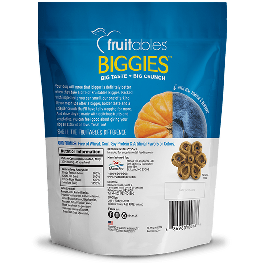Fruitables Biggies – Pumpkin & Blueberry