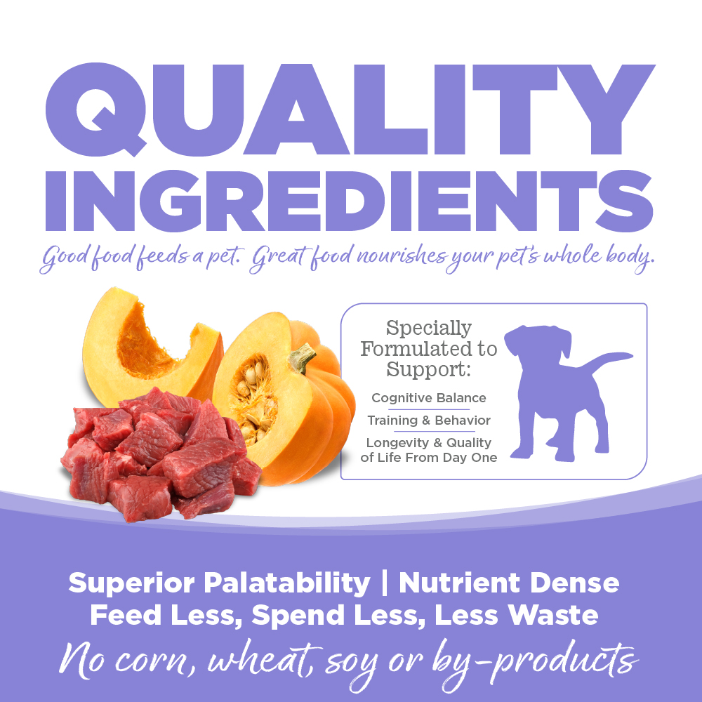 NutriSource Pure Vita Puppy Lamb & Pumpkin Entrée - Perro