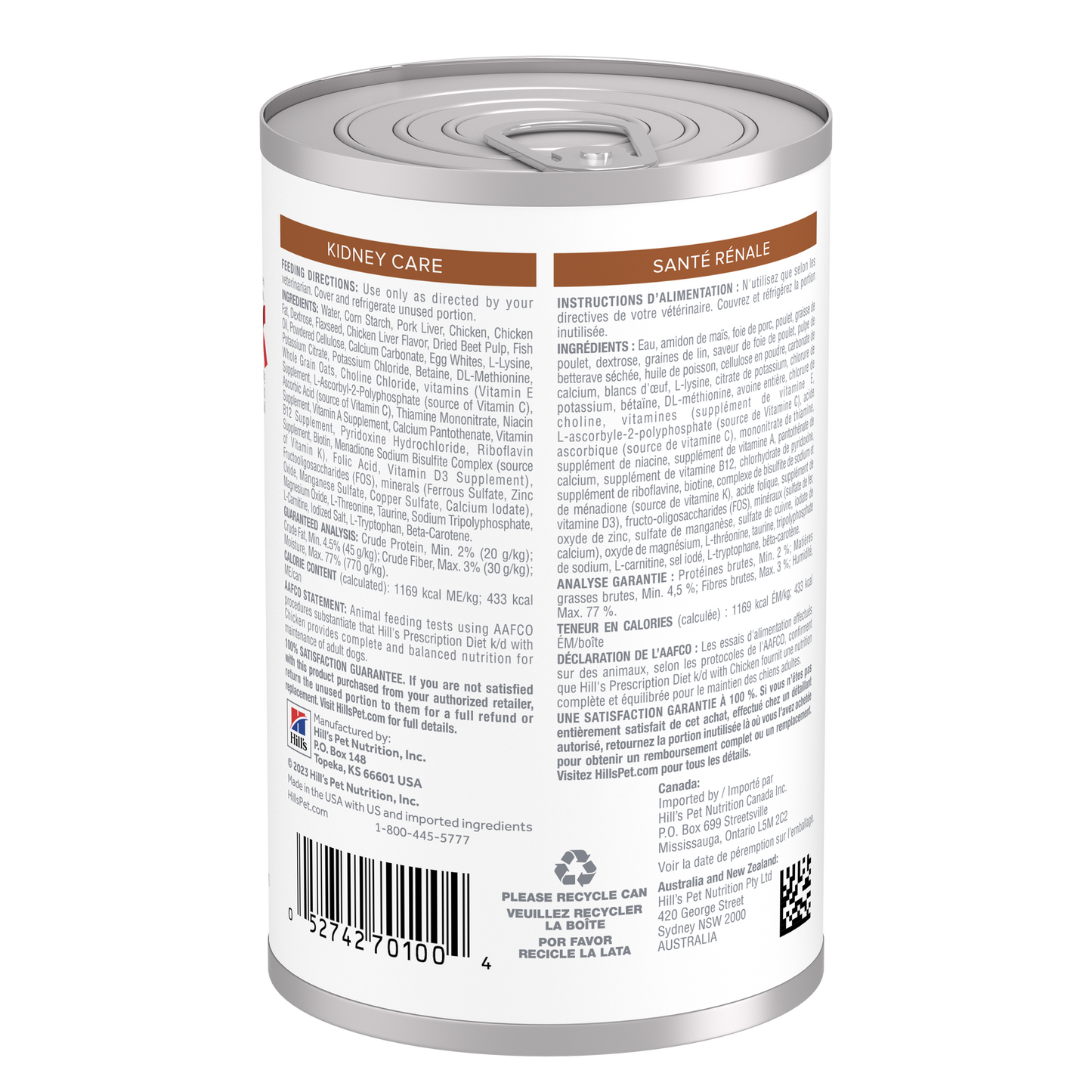 Hill’s Prescription Diet k/d Kidney Care Lata de Pollo para Perro 370 g