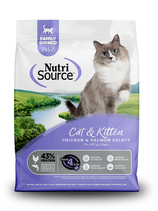 NutriSource Cat & Kitten Chicken and Salmon Select GF - Gato
