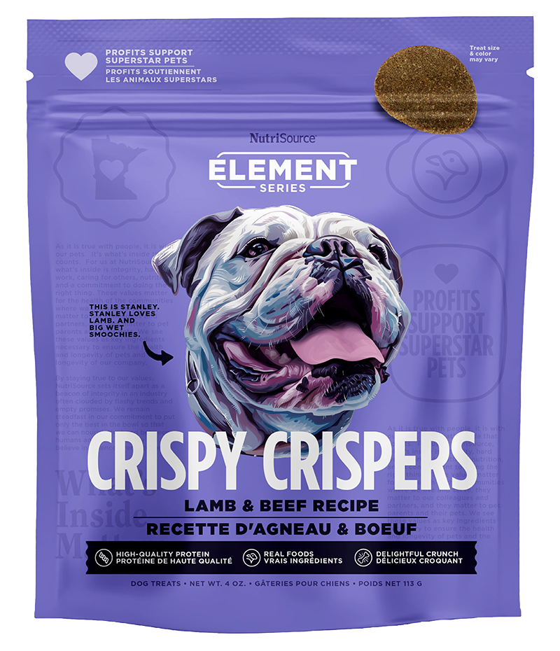NutriSource Lamb & Beef Crispy Crispers Treats de Cordero y Res para Perros 4 oz