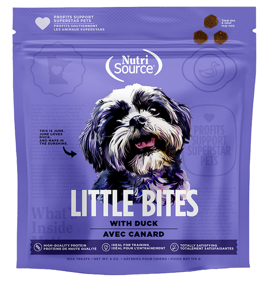 NutriSource Little Bites Duck - Treats de Pato para Perros