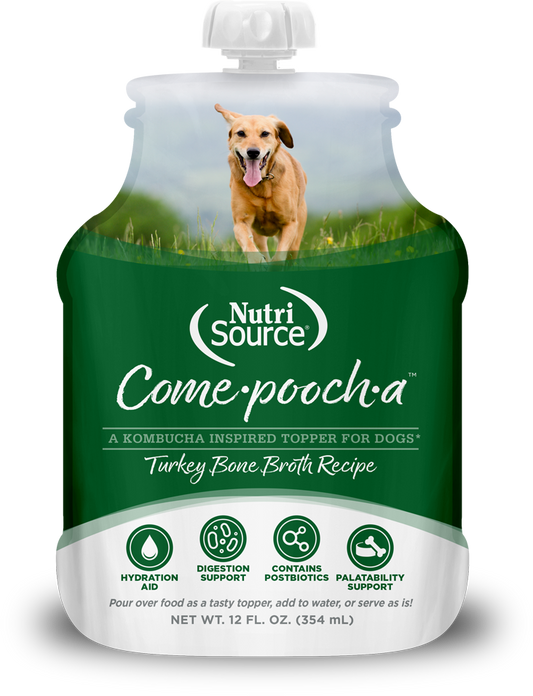 NutriSource Come-Pooch-A Turkey Caldo de Hueso de Pavo para Perros 12 oz