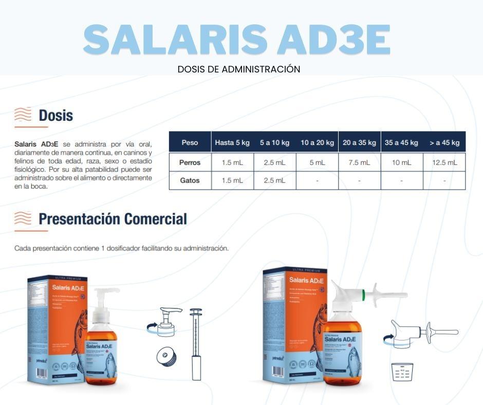 Salaris AD3E – Aceite de Salmón Noruego para Perros y Gatos
