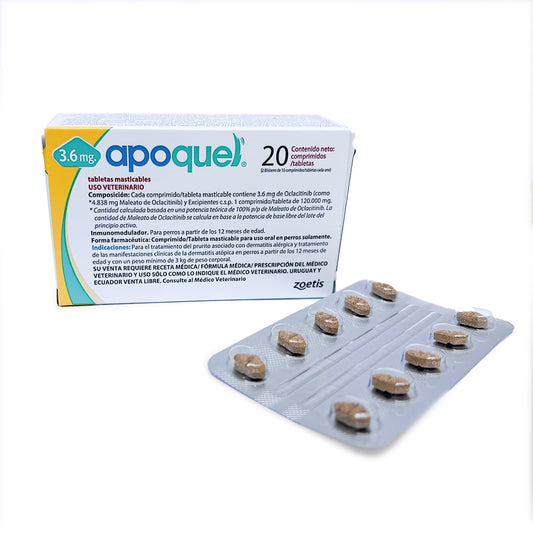 Apoquel Masticable 3.6 mg - Perros