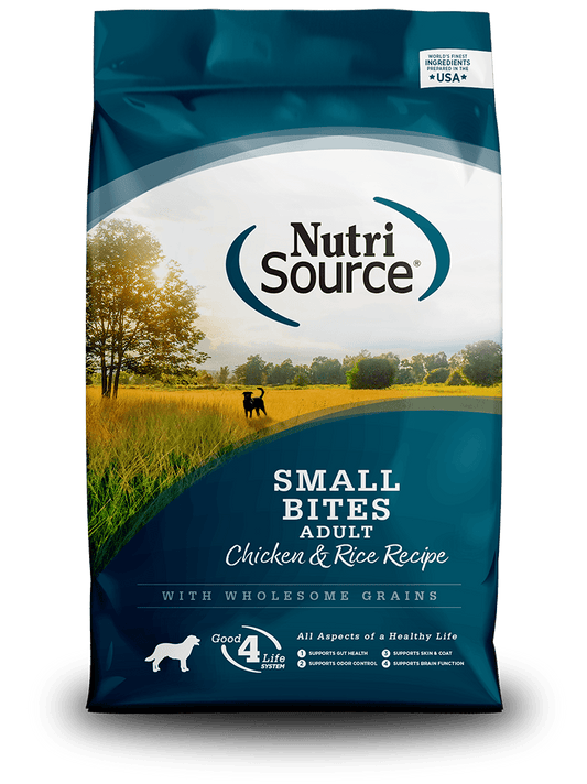 Bocados Pequeños para Adultos - Pollo y Arroz - PetRepublicGtNutrisource4Lb ( 26% - 16%)