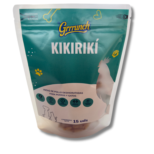 Kikirikí – Patas de Pollo Deshidratadas para Perros y Gatos