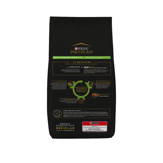 Concentrado Purina Pro Plan Gato Adulto Piel y Estómago Sensible (Sensitive Skin & Stomach) - Pet Republic GTPurina