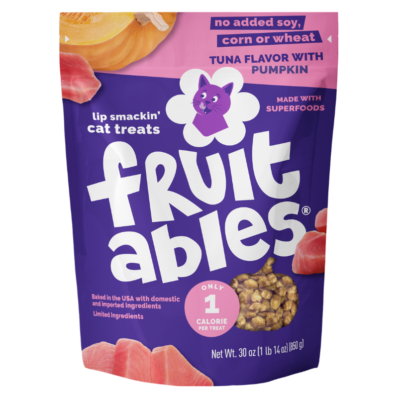 Bolsa de premios Fruitables para gatos sabor atún y calabaza