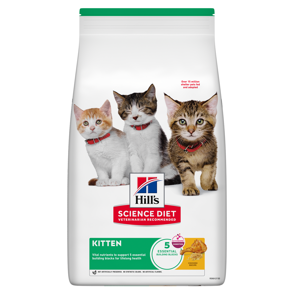 Bolsa de Hill's Science Diet Kitten con pollo para gatitos, vista frontal