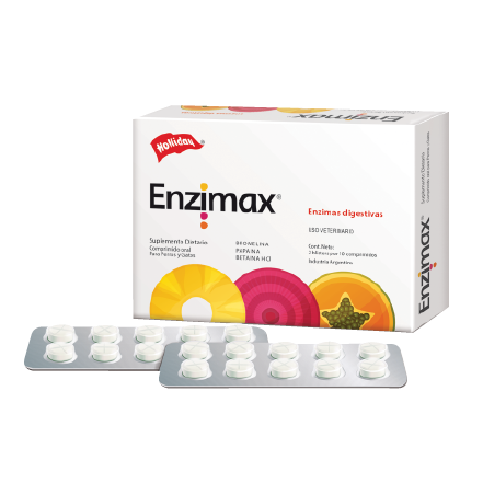 Enzimax 200 mg 20 TABS - Enzimas Digestivas Perros y Gatos