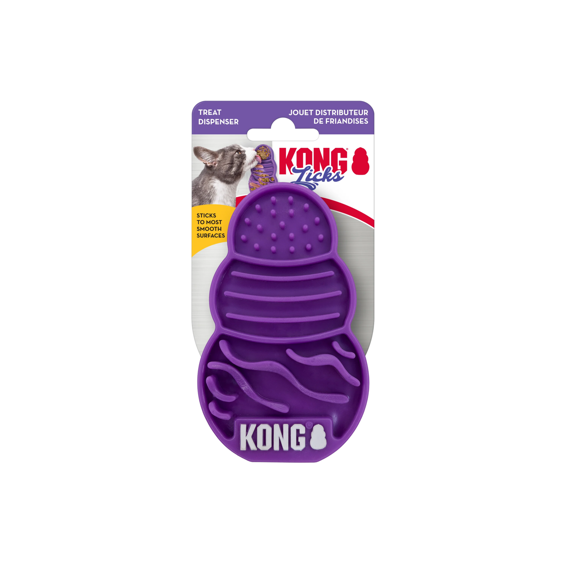KONG Licks Kitty Mat – Alfombrilla de Lamer para Gatos con Ventosas - PetRepublicGtPetRepublicGt
