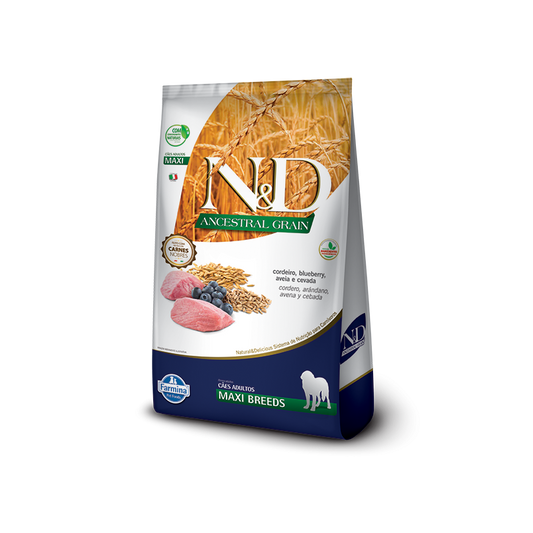 N&D Ancestral Grain Cordero & Arándanos Adult Maxi 10.1 kg