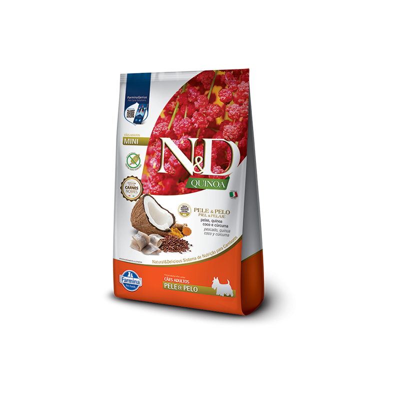 N&D Quinoa Skin & Coat Arenque Adult Mini 2.5 kg