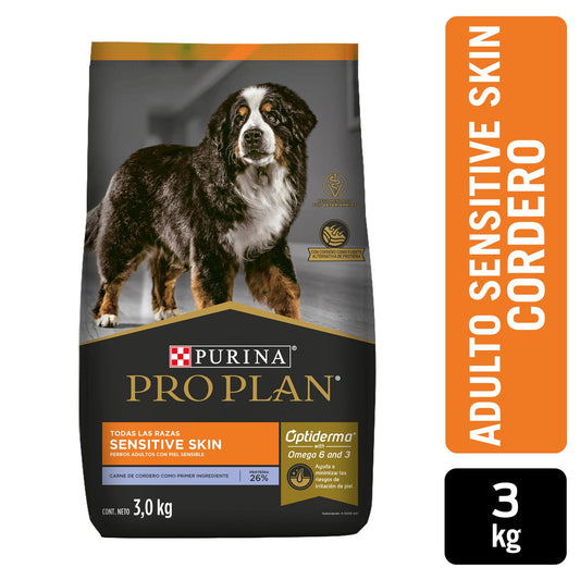 Pro Plan Adulto Cordero Piel Sensible - PetRepublicGtPurina3 KG