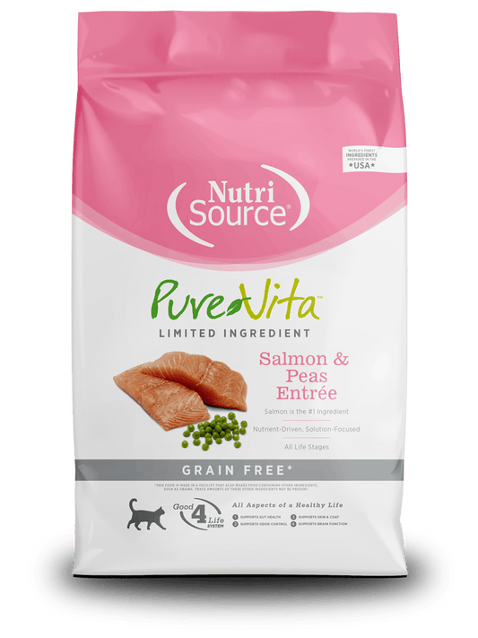 PureVita Entrada de Salmón y Guisantes Gatos - GF - PetRepublicGtNutrisource4 LB (31% - 18%)