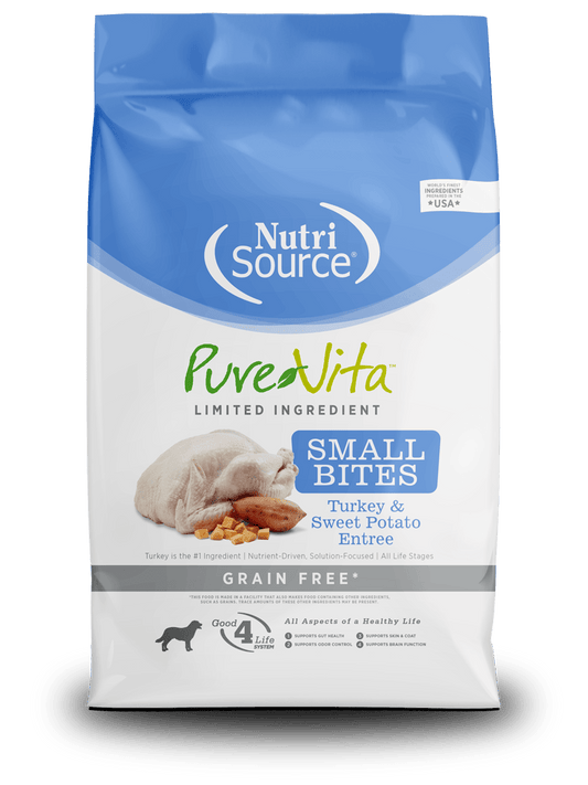 PureVita Pavo y Camote - Bocados Pequeños - GF - PetRepublicGtNutrisource4 LB (24% - 16%)