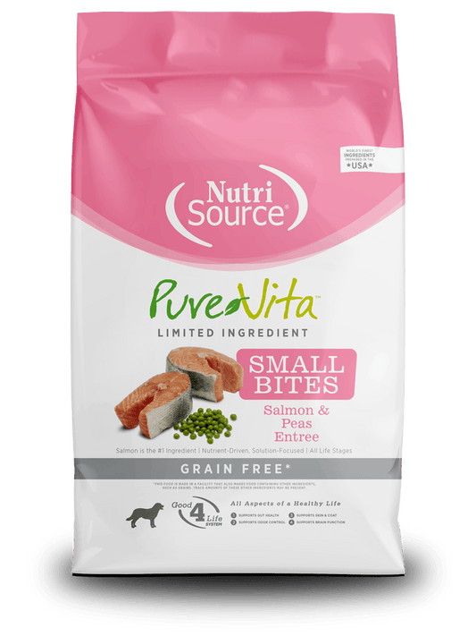 PureVita - Salmón y Guisantes - Bocados Pequeños - PetRepublicGtNutrisource4 LB (24% - 16%)