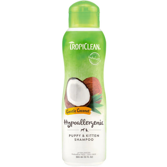 TropiClean Shampoo Natural Premium Hipoalergénico – Cachorros y Gatitos - Pet Republic GTPet Republic GT12 ONZ