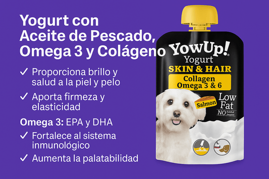 Yogurt para Perros YowUp! Skin & Hair – Salmón, Colágeno y Omega 3 & 6 (115g) - PetRepublicGtYowUp!