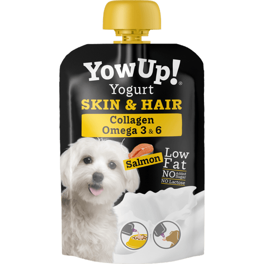 Yogurt para Perros YowUp! Skin & Hair – Salmón, Colágeno y Omega 3 & 6 (115g) - PetRepublicGtYowUp!